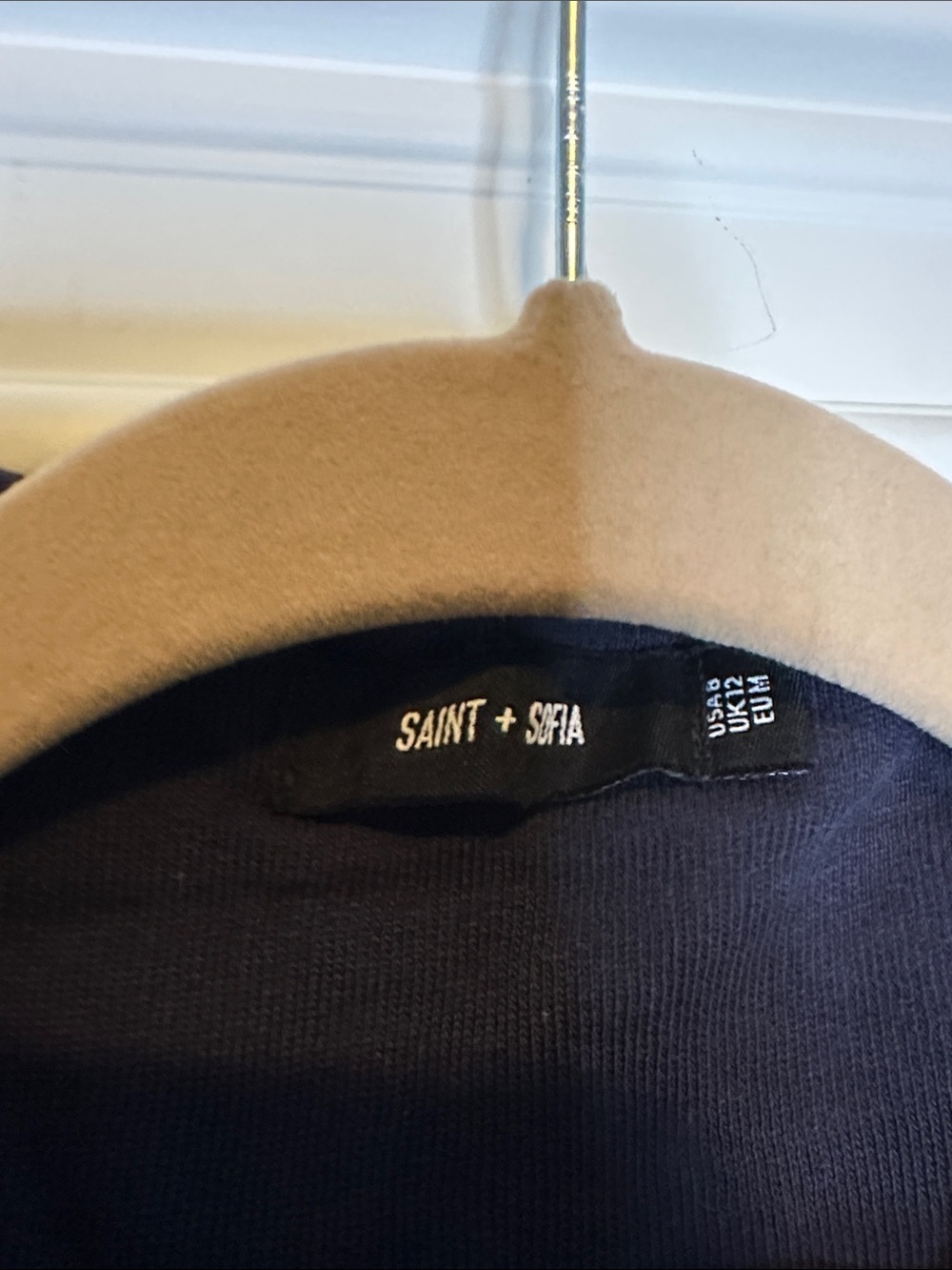 Saint + Sofia blazer cotton biker jacket Sz8 - Picture 4 of 7